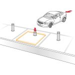 Bircher ProLoop 2 lusdetector bij een bollard
