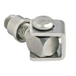 Comunello M20 RVS poortscharnier met inlasmoer