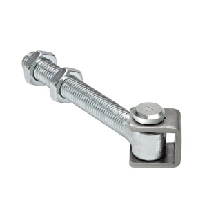 Comunello M20 poortscharnier – Met 2 platte moeren – 182 mm