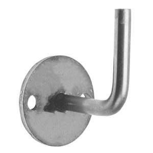 Leuninghouder muurmontage, schijf Ø70mm, Ø11mm, staal, onbehandeld