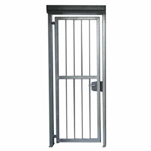 Tourniquet looppoort met electr slot (Emissa), ca. 2120×1000 mm