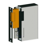 Elektrische slotvanger DIN-R met activeringsschroef, 12V