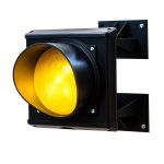 Enkel verkeerslicht geel