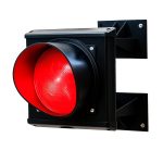 Enkel verkeerslicht rood