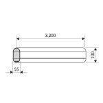 Fadini bayt 980 aluminium slagboommast 3200 mm maatvoering