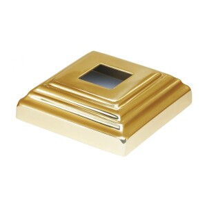 Grande Forge afdekrozet messing 85×85 mm gat 25 mm