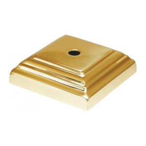 Grande Forge afdekrozet verguld 85×85 mm gat Ø10 mm