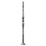 Grande Forge hoofdbaluster L= 1260 mm met rozet