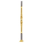 Grande Forge hoofdbaluster Royal verguld 35 mm / L= 1200 mm
