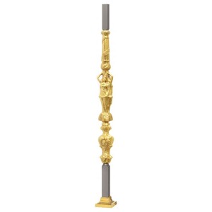 Grande Forge hoofdbaluster Royal verguld 35 mm / L= 1200 mm