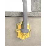 Grande Forge leuningondersteuning 90x120 mm - Verguld