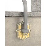 Grande Forge leuningondersteuning 90×120 mm – Messing