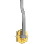 Grande Forge leuningondersteuning 90x120 mm - Verguld