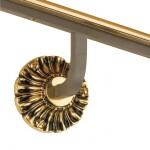 Grande Forge muurleuningdrager Ø90 mm – Rozet messing