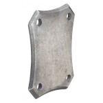 Grande Forge muurplaat 110x140x8 mm met bevestigingsgaten