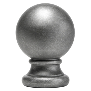 Grande Forge paalkop verzinkt 35×48 mm – Ø27mm