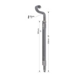 Grande Forge poortgrendel 500 mm onbehandeld