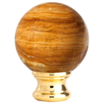 Grande Forge sierkop Onyx Braun - Messing Ø54 mm