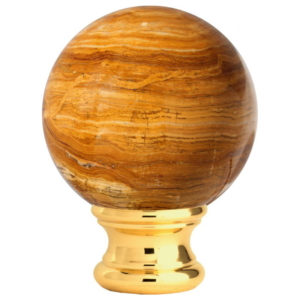 Grande Forge sierkop Onyx Braun – Verguld Ø54 mm