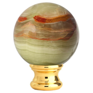 Grande Forge sierkop Onyx Green – Verguld Ø54 mm