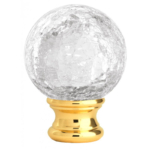 Grande Forge sierkop bleikristal - Verguld Ø54 mm