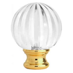 Grande Forge sierkop bleikristal mat – Verguld Ø54 mm