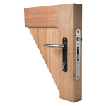 Locinox H-WOOD insteekslot voor houten poorten – RVS