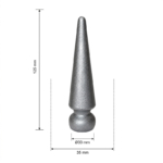 Hekpunt 35x125 mm - Ø33 mm