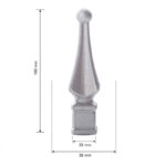 Hekpunt 38×160 mm - Voet 33 mm