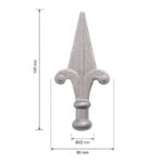 Hekpunt 60×120 mm – Ø22 mm
