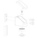 Locinox BEARING HINGE verstelbare RVS poortscharnieren