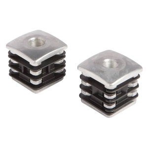 Locinox DURA scharnierdop voor as – Aluminium verstevigd – Voor M12 scharnierassen – Koker 40×40 mm