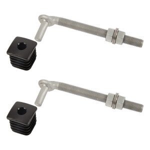 Locinox GBM16 tuinpoortscharnieren – M16 – 160 mm – Set (2 stuks)
