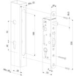 Locinox H-Metal insteekslot set maatvoering insteekslot