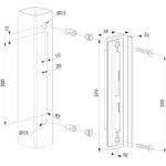 Locinox H-Metal insteekslot set maatvoering slotvanger