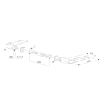 Locinox KL34 klinkstel - 120 mm wisselstift