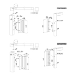 Locinox MAGMAG3000 magneetslot – 300 kg – Vierkant profiel 40 – 80 mm – RAL 9005