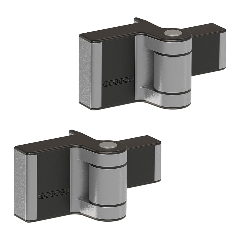 Locinox PUMA 180° scharnier - Voor luxe poorten - Zilver - Set (2 stuks)