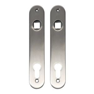 Locinox RVS deurschilden – Voor insteekslot – Set (2 stuks)