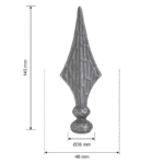 Grande Forge hekpunt 46×145 mm – Ø26 mm