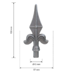 Grande Forge hekpunt 57×130 mm – Ø13 mm