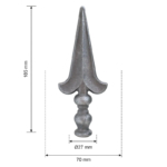 Grande Forge hekpunt 70×185 mm – Ø27 mm