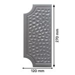 Maatvoering Grande Forge sierplaat 120x270x4 mm SED10