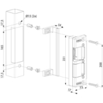 Maatvoering Locinox Ruptura elektrische slotvanger