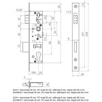 Maatvoering SL03 en SL04 insteekslot