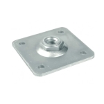 Muurplaat met verstelbare moer M16 80x80 mm