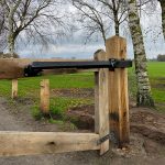 Voorbeeld afbeelding Fadini HINDI 880 lineaire poortopener op poort