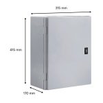 Wandkast kunststof incl. montageplaat - 415 x 315 x 170 mm - 350 x 250 mm