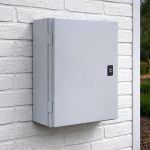 Wandkast kunststof incl. montageplaat sfeer