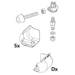 Fadini set eindaanslag – Voor APROLI 280 B – Met rubber – DX/SX